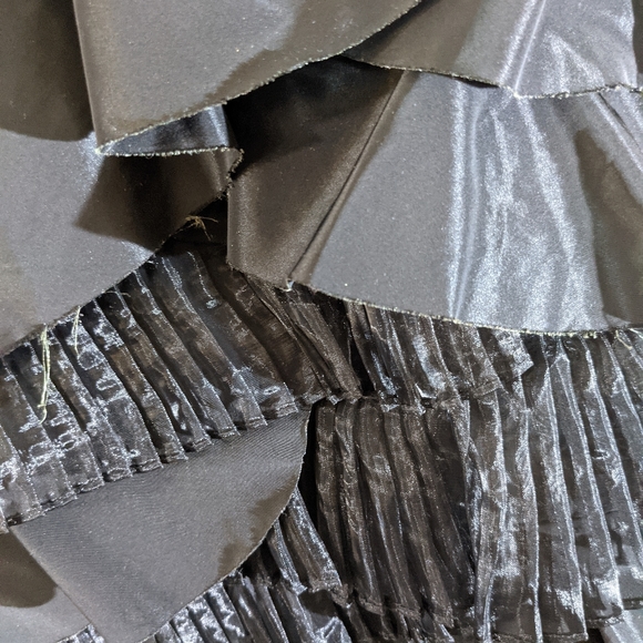 XXI Formal (Forever 21) mini dress w/ spag straps. Size: 8. Goth/Punk/Black - Picture 12 of 16